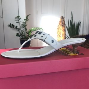 Vaneli, Shezan, White Calf Sandal, size 7